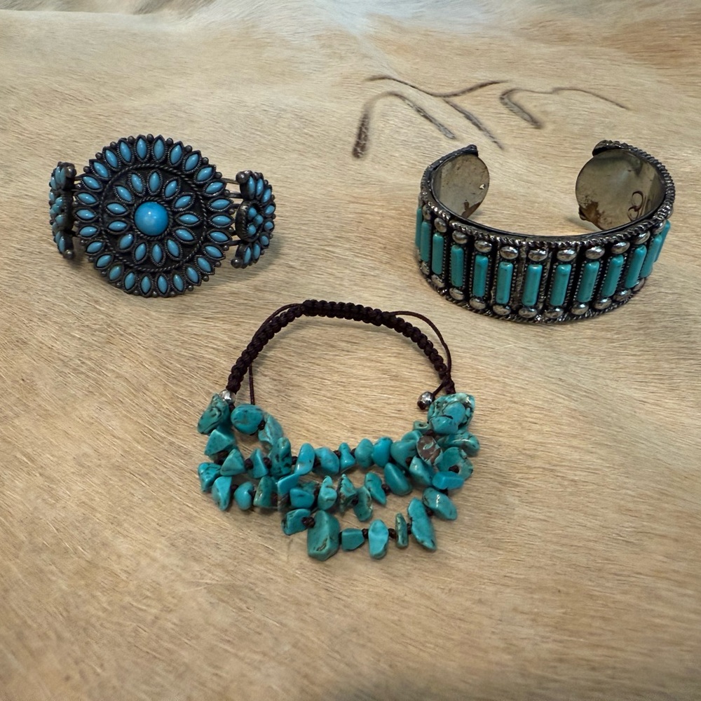 Turquoise bracelet Jewelry Set